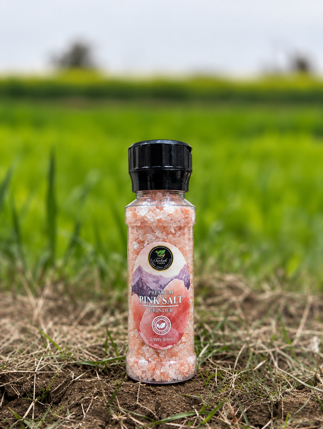 Premium Pink Salt Grinder – 2mm–5mm